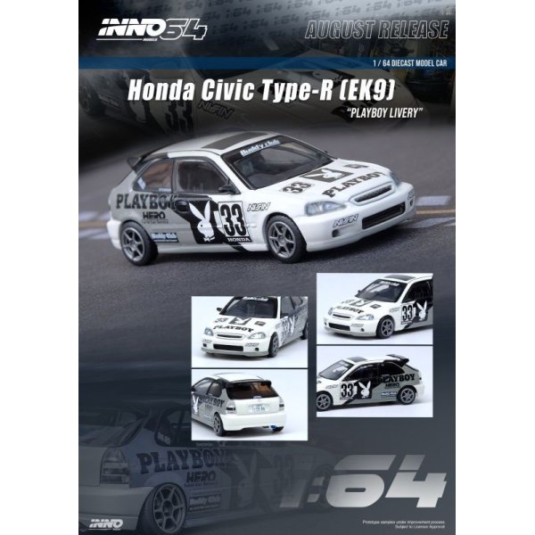 画像2: INNO Models 1/64 Honda Civic TYPE-R (EK9) "PLAYBOY"
