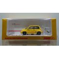 INNO Models 1/64 Honda City Turbo II Yellow with MOTOCOMPO