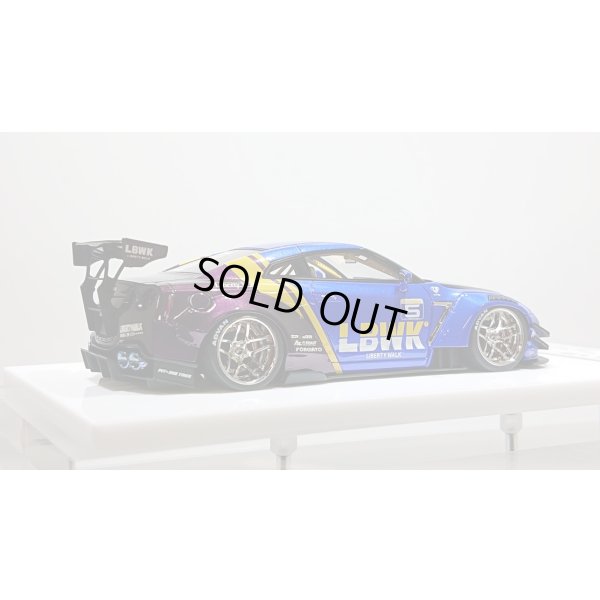 画像7: EIDOLON 1/43 LB WORKS GT-R Type 2 Racing spec Lobellia Blue and Alba Cielo Tow-tone color Limited 35 pcs.