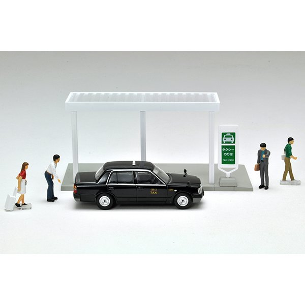 画像5: TOMYTEC 1/64 Diorama Collection 64 # Car Snap 04b Taxi stand (with Toyota Crown Comfort)