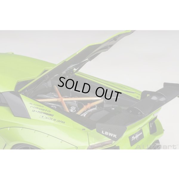 画像12: AUTOart 1/18 Liberty Walk LB-WORKS Lamborghini Aventador Limited Edition (Pearl Green)
