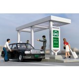 TOMYTEC 1/64 Diorama Collection 64 # Car Snap 04b Taxi stand (with Toyota Crown Comfort)