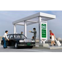 TOMYTEC 1/64 Diorama Collection 64 # Car Snap 04b Taxi stand (with Toyota Crown Comfort)