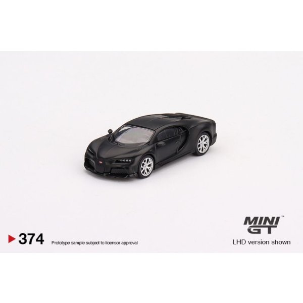 画像2: MINI GT 1/64 Bugatti Chiron Supersport 300+ Matte Black (LHD)