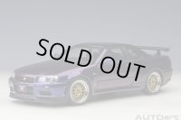 AUTOart 1/18 Nissan Skyline GT-R (R34) V-Spec II with BBS LM wheels (Midnight Purple III)