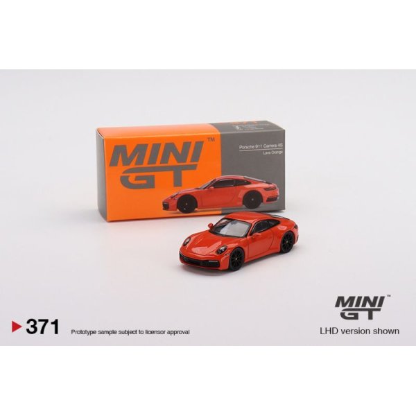 画像1: MINI GT 1/64 Porsche 911 (992) Carrera 4S Lava Orange (RHD)