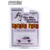 GREEN LiGHT EXCLUSIVE 1/64 1967 Ford Mustang Coupe `She Country Special` - Bill Goodro Ford, - Evening Orchid