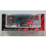 INNO Models 1/64 Honda City Turbo II "ADVAN" with MOTOCOMPO "ADVAN"