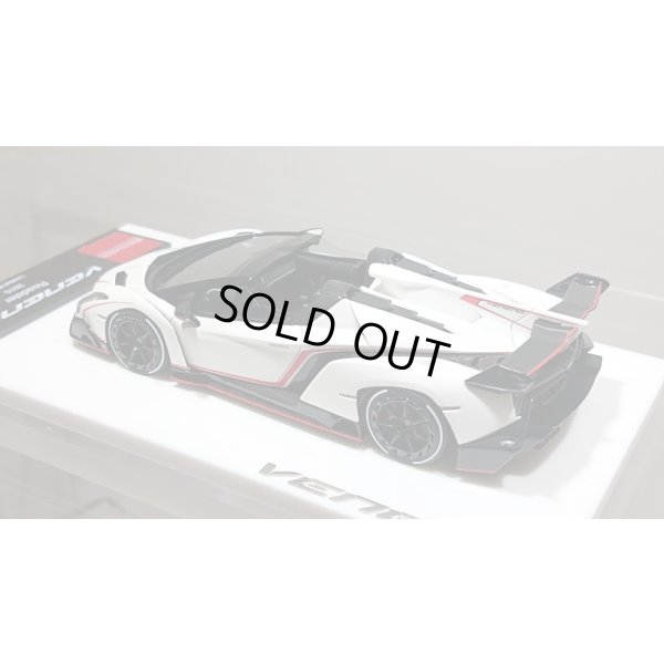 画像12: EIDOLON 1/43 Lamborghini Veneno Roadster 2015 Matte White / Red Stripe Limited 80 pcs.