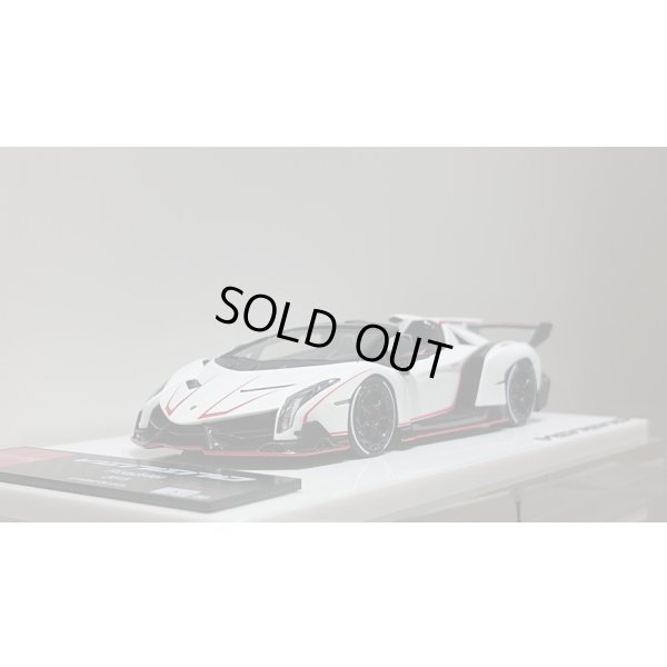 画像9: EIDOLON 1/43 Lamborghini Veneno Roadster 2015 Matte White / Red Stripe Limited 80 pcs.