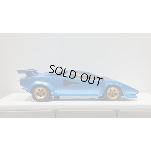 画像6: EIDOLON 1/43 Lamborghini Countach LP5000S 1982 with Rear wing Metallic Light Blue Limited 40 pcs.