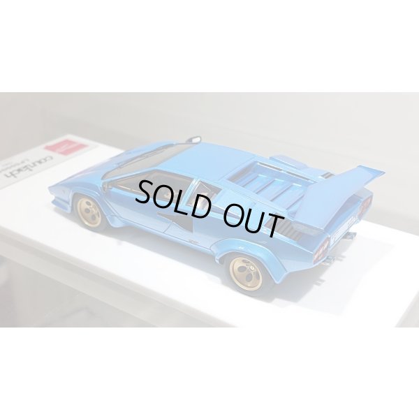 画像12: EIDOLON 1/43 Lamborghini Countach LP5000S 1982 with Rear wing Metallic Light Blue Limited 40 pcs.