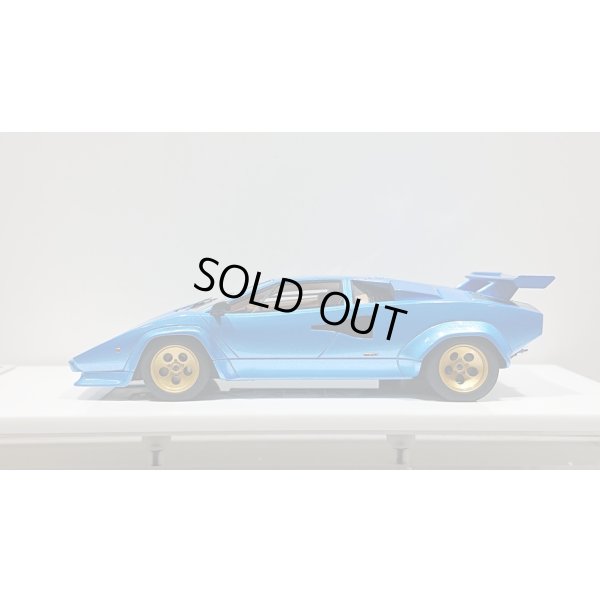 画像2: EIDOLON 1/43 Lamborghini Countach LP5000S 1982 with Rear wing Metallic Light Blue Limited 40 pcs.
