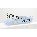 EIDOLON 1/43 Lamborghini Countach LP5000S 1982 with Rear wing Metallic Light Blue Limited 40 pcs.