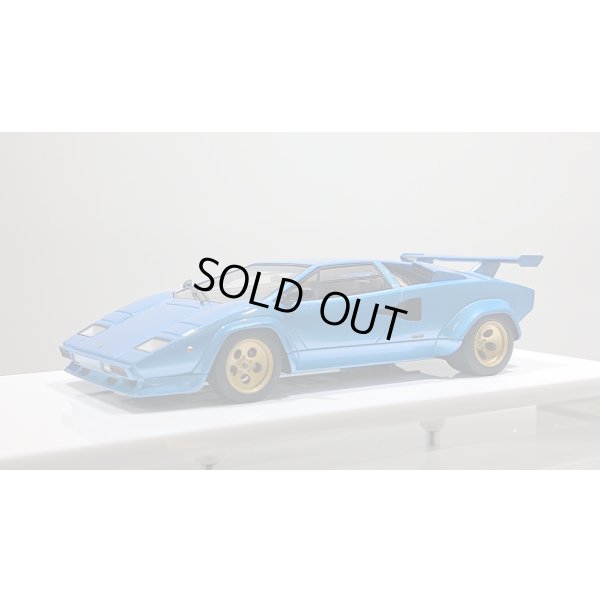 画像1: EIDOLON 1/43 Lamborghini Countach LP5000S 1982 with Rear wing Metallic Light Blue Limited 40 pcs.