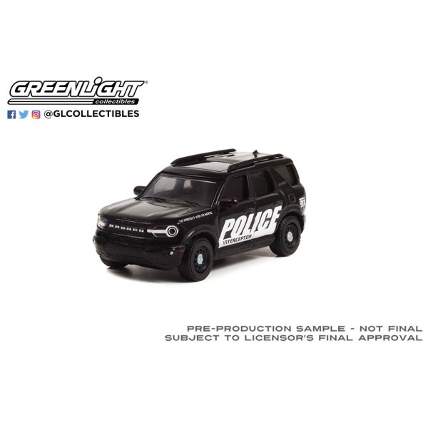 画像1: GREEN LiGHT EXCLUSIVE 1/64 2021 Ford Bronco Sport - Police Interceptor Concept