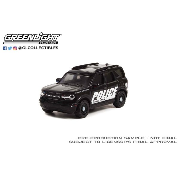 画像1: GREEN LiGHT EXCLUSIVE 1/64 2021 Ford Bronco Sport - Police Interceptor Concept