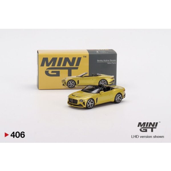 画像1: MINI GT 1/64 Bentley Mulliner Bacalar Yellow Flame (LHD)