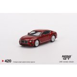 MINI GT 1/64 Bentley Continental GT Speed 2022 Candy Red (LHD)