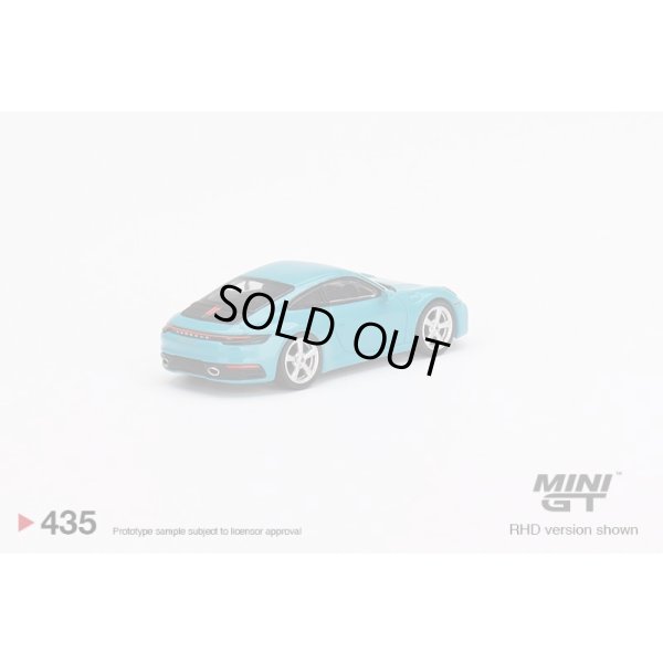 画像2: MINI GT 1/64 Porsche 911 (992) Carrera S Miami Blue (RHD)