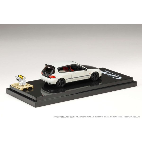 画像4: Hobby JAPAN 1/64 Honda CIVIC Type R (EK9) /Custom Version with Engine Display Model Championship White