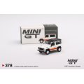 MINI GT 1/64 Land Rover Defender 90 Wagon White (LHD)