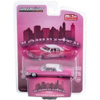 GREEN Light 1/64 1973 Cadillac Devil Lowrider Pink / White 北米限定