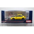 Hobby JAPAN 1/64 Honda CIVIC Type R (EK9) /Custom Version with Engine Display Model Sunlight Yellow