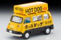TOMYTEC 1/64 Limited Vintage Subaru Sambar Light Van Hot Dog Shop (Yellow/Black) with Figure