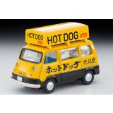 TOMYTEC 1/64 Limited Vintage Subaru Sambar Light Van Hot Dog Shop (Yellow/Black) with Figure