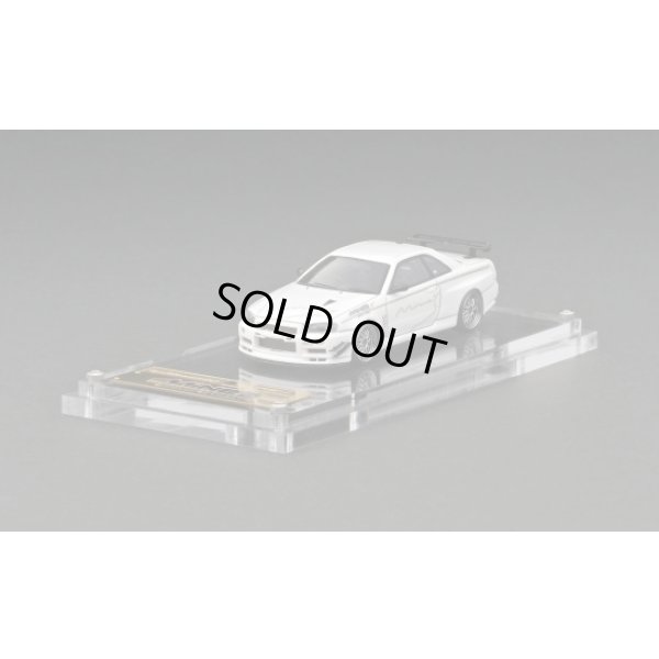 画像1: ignition model 1/64 Nissan Skyline GT-R Mine's (R34) White