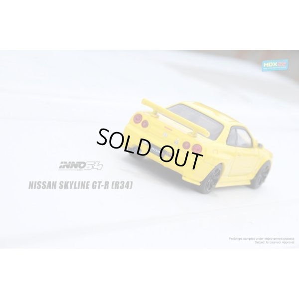 画像3: INNO Models 1/64 Nissan Skyline GT-R R34 Lightning Yellow Malaysia Diecast Expo 2022 イベント限定モデル