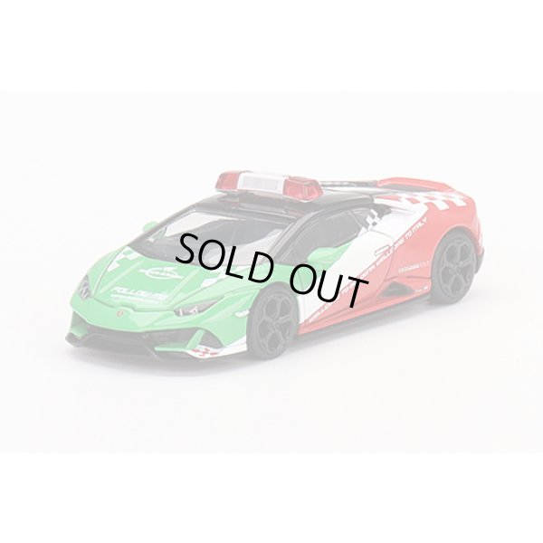画像1: MINI GT 1/64 Lamborghini Huracán EVO Bologna Airport 2020 Follow Me Car (LHD)