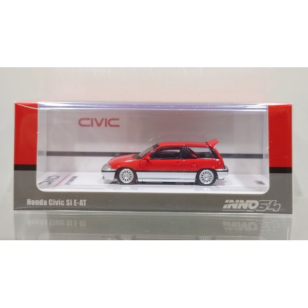 画像1: INNO Models 1/64 Honda Civic Si E-AT Red/Silver