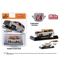 M2 Machines 1/64 1973 Chevrolet K5 Blazer Custom White/Orange