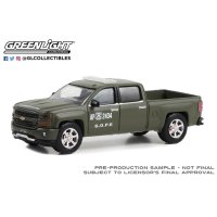 GREEN LiGHT EXCLUSIVE 1/64 2018 Chevrolet Silverado Z71 Police - Carabineros de Chile - (GOPE)