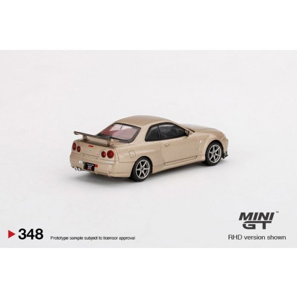 画像2: MINI GT 1/64 Nissan Skyline GT-R R34 M Spec Silica Breath (RHD)