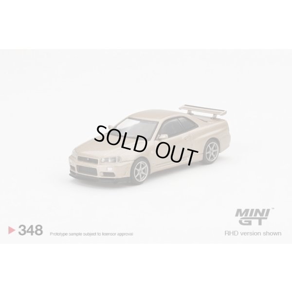 画像1: MINI GT 1/64 Nissan Skyline GT-R R34 M Spec Silica Breath (RHD)