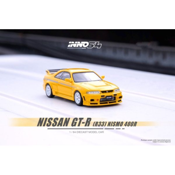 画像2: INNO Models 1/64 Nissan Skyline GT-R (R33) NISMO 400R Lightning Yellow