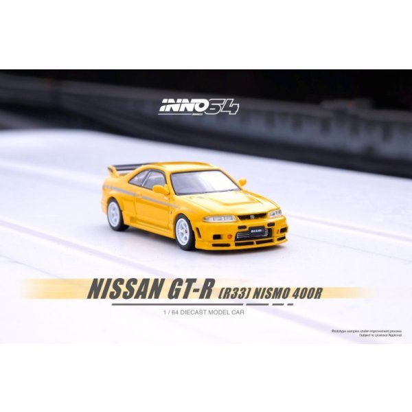 画像2: INNO Models 1/64 Nissan Skyline GT-R (R33) NISMO 400R Lightning Yellow