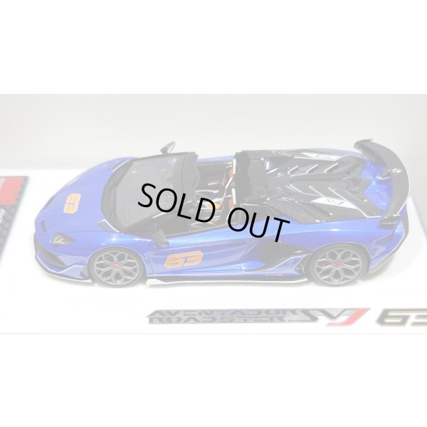 画像4: EIDOLON 1/43 Lamborghini Aventador SVJ 63 Roadster 2019 Lobellia Blue Limited 32 pcs.