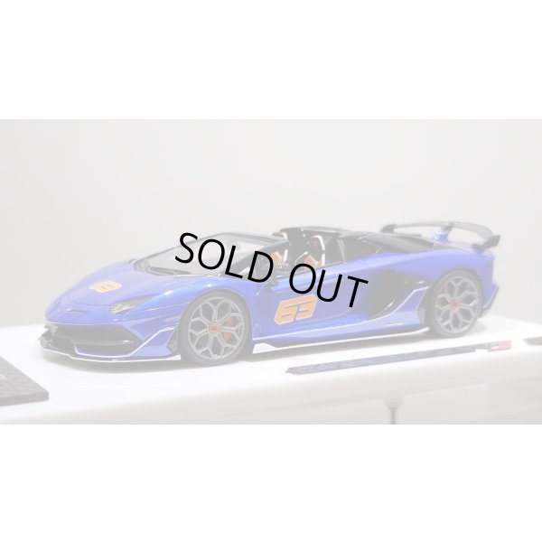 画像1: EIDOLON 1/43 Lamborghini Aventador SVJ 63 Roadster 2019 Lobellia Blue Limited 32 pcs.