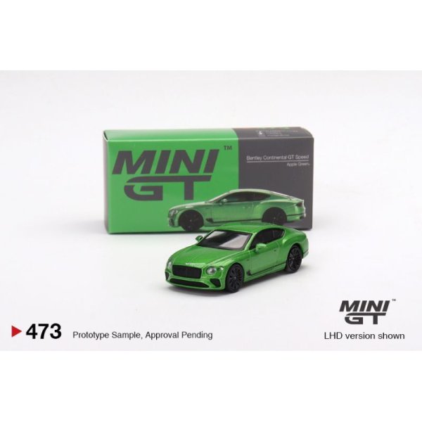 画像1: MINI GT 1/64 Bentley Continental GT Speed 2022 Apple Green (RHD)