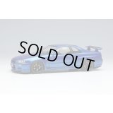 EIDOLON 1/43 Nissan Skyline GT-R (BNR34) V-spec II Nur 2002 (TE37 Wheel) Bayside Blue