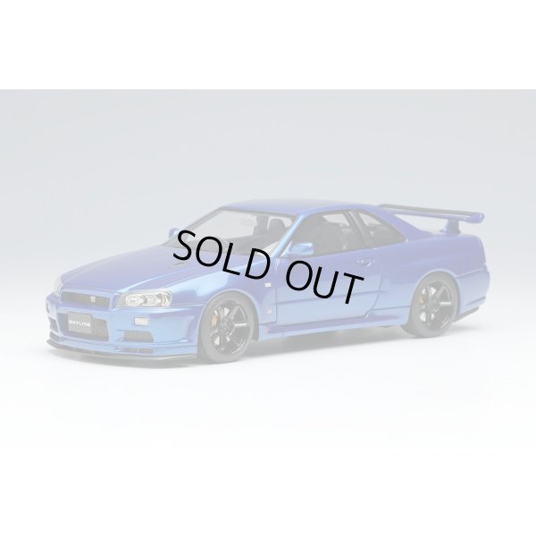 画像2: EIDOLON 1/43 Nissan Skyline GT-R (BNR34) V-spec II Nur 2002 (TE37 Wheel) Bayside Blue