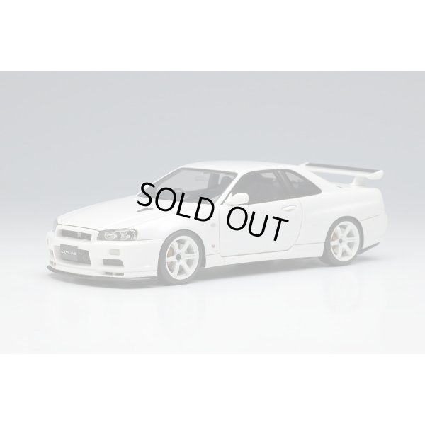 画像2: EIDOLON 1/43 Nissan Skyline GT-R (BNR34) V-spec II Nur 2002 (TE37 Wheel) Pearl White