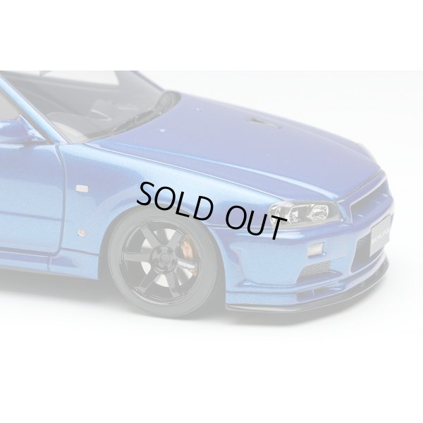 画像6: EIDOLON 1/43 Nissan Skyline GT-R (BNR34) V-spec II Nur 2002 (TE37 Wheel) Bayside Blue
