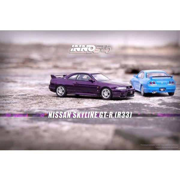 画像4: INNO Models 1/64 Nissan Skyline GT-R (R33) Midnight Purple