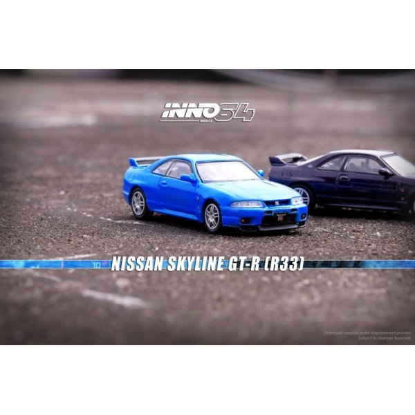 画像3: INNO Models 1/64 Nissan Skyline GT-R (R33) Championship Blue