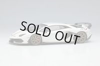 EIDOLON 1/43 Lamborghini Aventador SVJ 2018 (Leirion wheel) Bianco Isis / Italian Stripe Limited 120 pcs.
